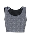 SÀPOPA SÀPOPA ELIF JAQUARD CROP TOP WOMAN TOP BLACK SIZE L POLYAMIDE, ELASTANE,12008223QK 4