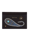 PAUL SMITH PAISLEY STUDDED CARD HOLDER,P000000000005642098