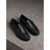 BURBERRY Leather Penny Loafers,80003101