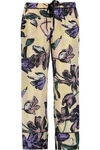 MARNI WOMAN PRINTED SILK STRAIGHT-LEG PANTS MULTICOLOR,US 1071994536285735