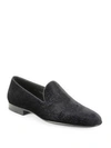 SAKS FIFTH AVENUE COLLECTION BY MAGNANNI Starry Night Velvet Smoking Slippers