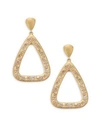 BAVNA WOMEN'S 18K YELLOW GOLD GEOMETRIC DIAMOND DROP EARRINGS,400093459821