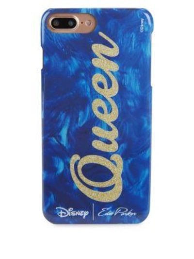 Edie Parker Queen Iphone 6 Plus/6s Plus/7 Plus Case In Blue Multi