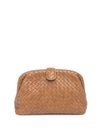 BOTTEGA VENETA Nappa Woven Leather Clutch