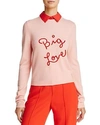 ALICE AND OLIVIA ALICE AND OLIVIA DIA LAYERED-LOOK CASHMERE SWEATER,CC711S01701