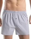 Hanro Fancy Woven Boxers In Gray