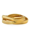 ALBERTO MILANI TRIPLE TUBOGAS SPRING ROLLING GOLD BRACELET,PROD206090020