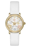 MARC JACOBS CLASSIC ROUND LEATHER STRAP WATCH, 28MM,MJ1607