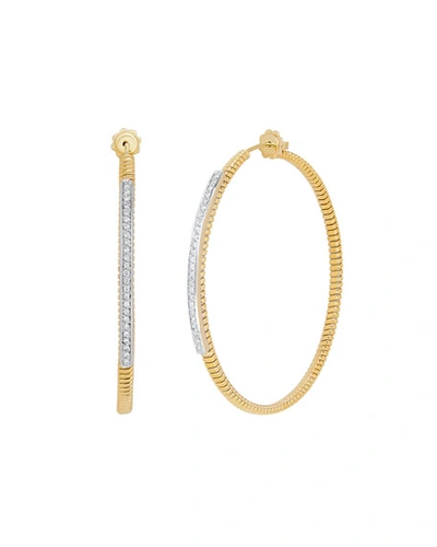 Alberto Milani Piazza Mercanti Tubogas Hoop Earrings With Diamonds