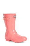 HUNTER 'ORIGINAL SHORT' GLOSS RAIN BOOT,WFS1000RGL