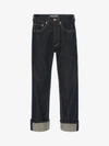 ALEXANDER MCQUEEN JEANS MIT WEBLEISTE,486813QKY284142