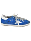 GOLDEN GOOSE SUPERSTAR SNEAKERS,G31MS590 C46 ELECTRIC BLUE-WHITE