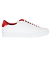 GIVENCHY WHITE RED LOW SNEAKERS,BM08219876 112