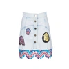 PETER PILOTTO EMBROIDERED PATCH SKIRT,SK05DSB