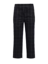 DONDUP IVY CHECK PATTERN WOOL TROUSERS,9682392