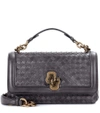 BOTTEGA VENETA OLIMPIA KNOT LEATHER SHOULDER BAG,P00293691-1