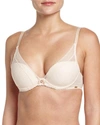 Chantelle Festivite Lace Plunge Bra, Bright Pink In Nude Blush