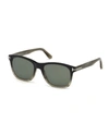 Tom Ford Men's Gerard-02 55mm Square Sunglasses In Smoke