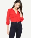 Ann Taylor Petite Camp Shirt In Jubilee