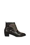 SOPHIA WEBSTER KARINA EMBELLISHED LEATHER ANKLE BOOTS,SPF16092 1BLACK