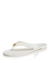 Tory Burch Women's Monroe Leather Thong Sandals In White