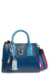 MARC JACOBS LITTLE BIG SHOT LEATHER TOTE - BLUE,M0013267