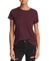 Atm Anthony Thomas Melillo Cotton Schoolboy Crewneck Tee In Merlot