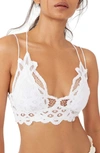 Free People Adella White Lace Bra Top In White