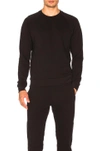 John Elliott Black Oversized Crewneck Sweatshirt In Black