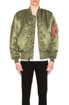 Alpha Industries L-2b Blood Chit Battlewash Jacket In Sage