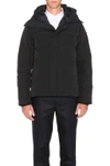 Canada Goose Macmillan Cotton Blend Down Jacket In Black