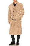 OFF-WHITE Shearling Trench Coat