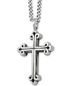 KING BABY MEN'S CROSS PENDANT NECKLACE IN STERLING SILVER