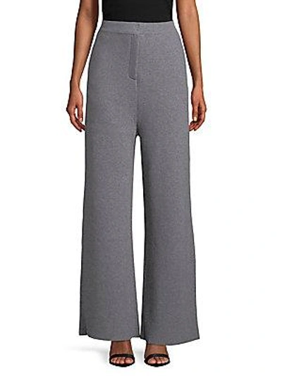 Stella Mccartney Wool Wide-leg Trousers In Grey