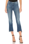 Mother The Insider Crop Step Fray Jeans Not Rough Enough In Crack The Whip
