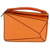 Loewe Puzzle Calfskin Leather Bag - Orange In Orange