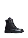 Moncler Viviane Leather Ankle Boots In Nero
