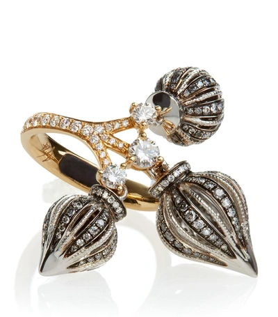Annoushka Touch Wood Diamond Ring In Gold