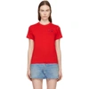 Comme Des Garçons Play Comme Des Garcons Play Red Double Heart Patch T-shirt