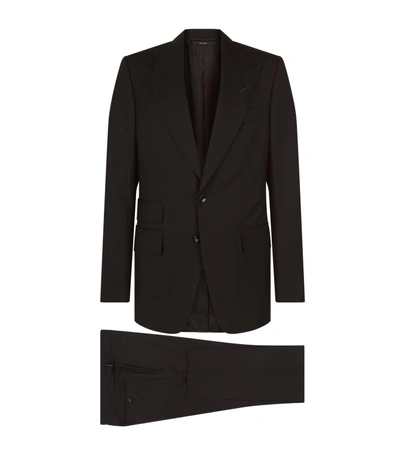 Tom Ford Wool Shelton Suit In Black