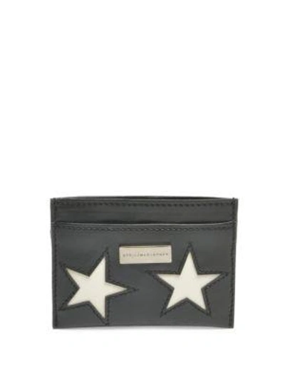 Stella Mccartney Eco Faux Leather Card Case In Black
