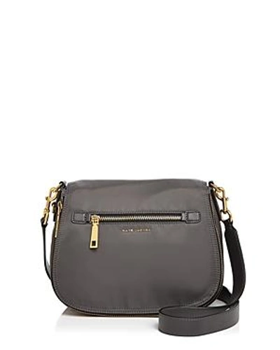 Marc Jacobs Trooper - Small Nomad Nylon Crossbody Bag - Grey In Medium Gray/gold