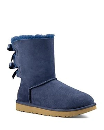 Ugg Bailey Bow Ii Genuine Shearling Boot In Navy