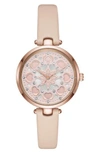 KATE SPADE HOLLAND LEATHER STRAP WATCH, 34MM,KSW1407