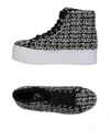 JC PLAY BY JEFFREY CAMPBELL JC PLAY BY JEFFREY CAMPBELL WOMAN SNEAKERS BLACK SIZE 10 TEXTILE FIBERS,11356329OO 5