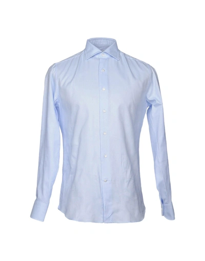 Alessandro Gherardi Solid Colour Shirt In Sky Blue