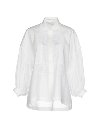 Ermanno Scervino Solid Colour Shirts & Blouses In White