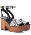 Tory Burch Camilla Leather Sandals In Neutrals