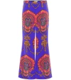 GUCCI PRINTED SILK TROUSERS,P00299005-6