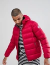 NORTH SAILS HOODED DOWN PUFFER JACKET IN RED - RED,602318